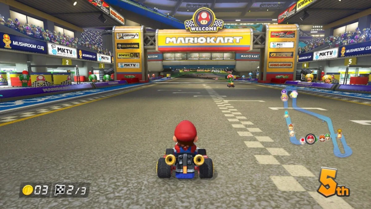 Captura de Mario Kart 8 Deluxe en Switch 2: ¡Gráficos 4K y Multijugador para 8 en un Parche Masivo!
