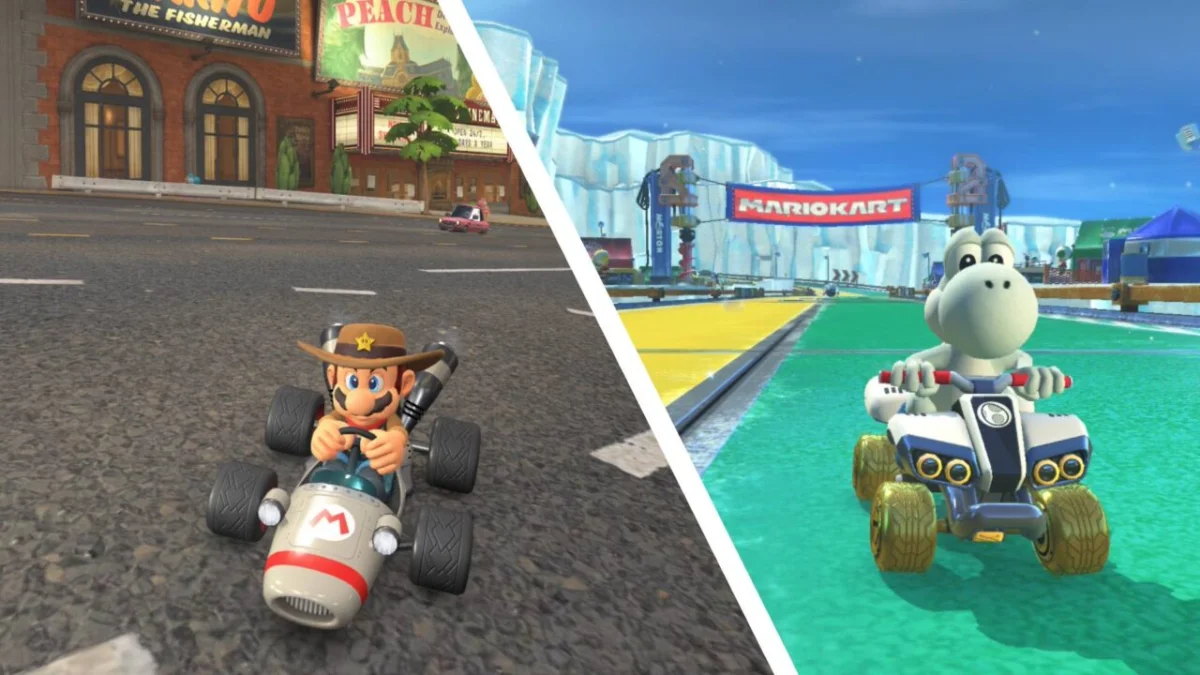 Captura de Mario Kart 8 Deluxe en Switch 2: ¡Gráficos 4K y Multijugador para 8 en un Parche Masivo!