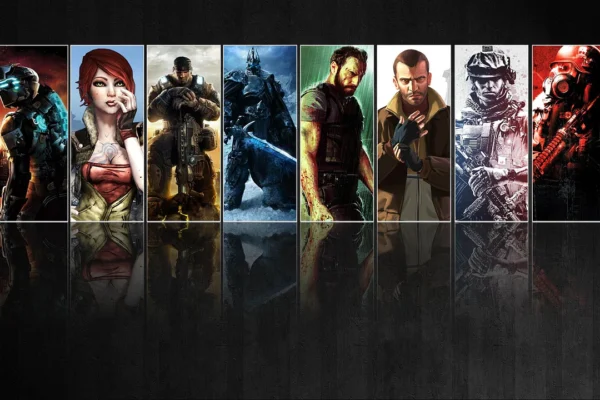 Colección de protagonistas de videojuegos icónicos de Steam, representando la vasta biblioteca y diversidad de títulos disponibles en la plataforma.